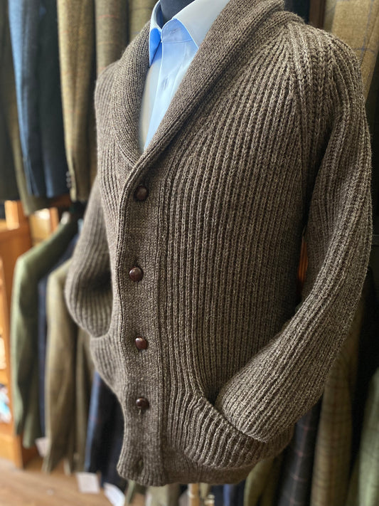 Shawl Collar Cardigan pure wool